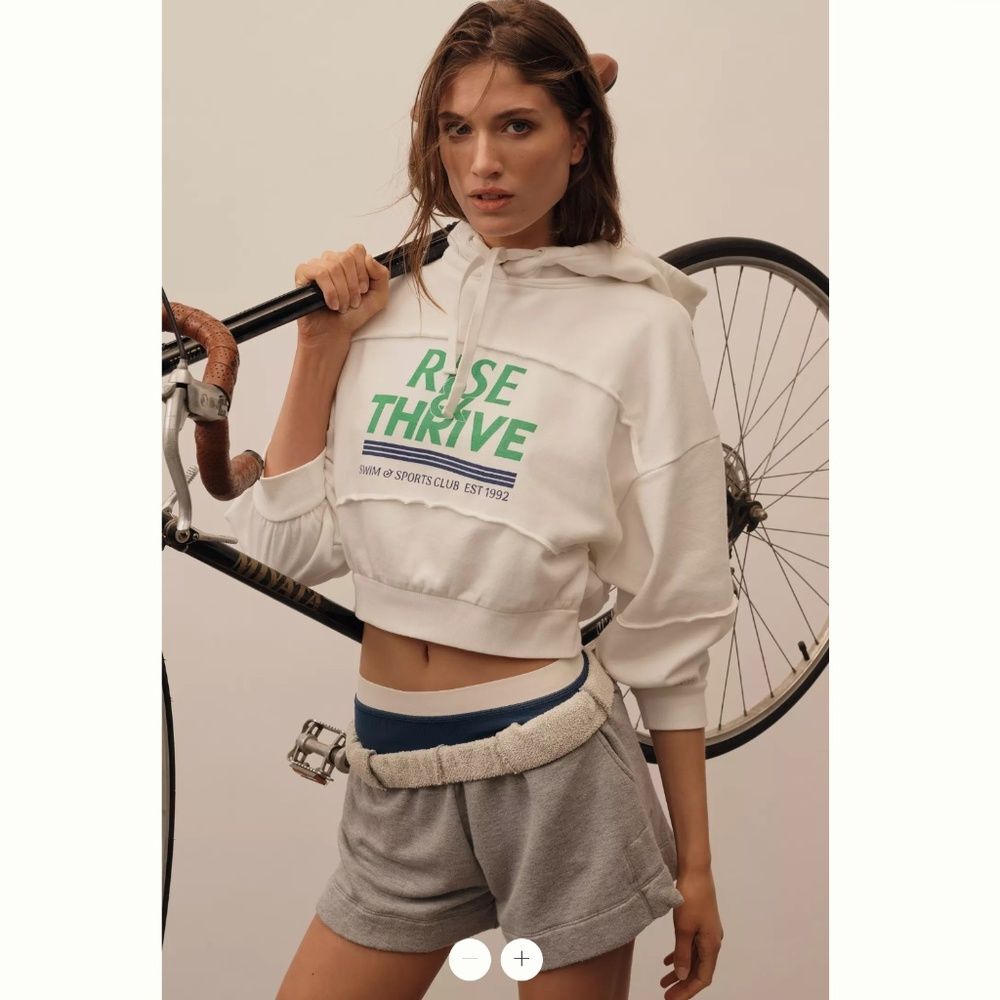 Anthropologie Daily Practice Relay Hooded Sweatshirt
